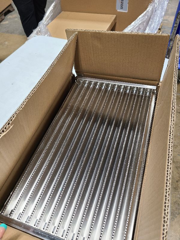 Photo 1 of EasiBBQ Cast Iron Grill Grates and Stainless Steel Emitter Plates for Charbroil Commercial Infrared 4 Burner 463242715, 463242716, 463276016, 466242715, 466242815, 463257520 Gas Grills