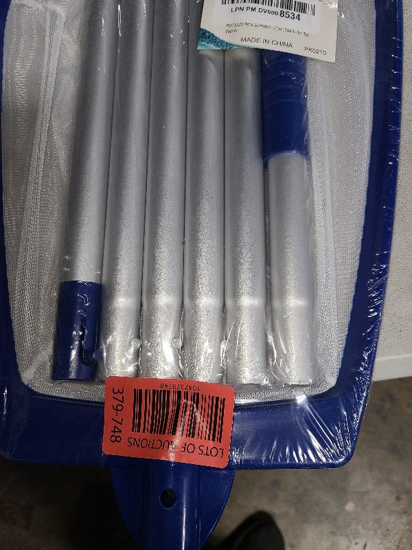 Photo 1 of POOLAZA Pool Skimmer Net with Pole, Ultra Fine Mesh Pool Nets for Cleaning with Pole, Semi-deep Pool Net Skimmer with 68'' Thickened Aluminum Pole, Pool Leaf Net for Above Ground Pool, Spa & Hot Tub