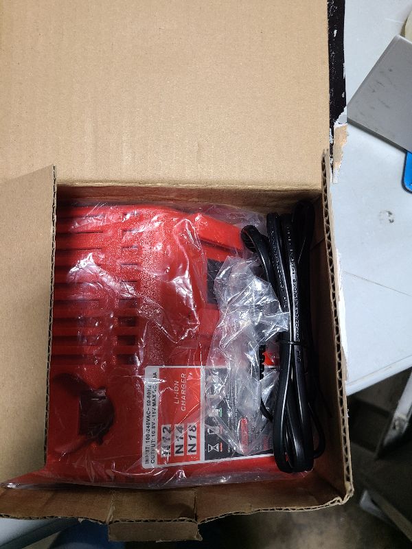 Photo 1 of Swidan M12 & M18 Li-ion Battery Charger Replacement for Milwaukee M18 M12 XC 12V-18V 48-11-2420 48-11-2440 48-11-1820 48-11-1840 48-11-1850 48-11-2401 48-11-1890