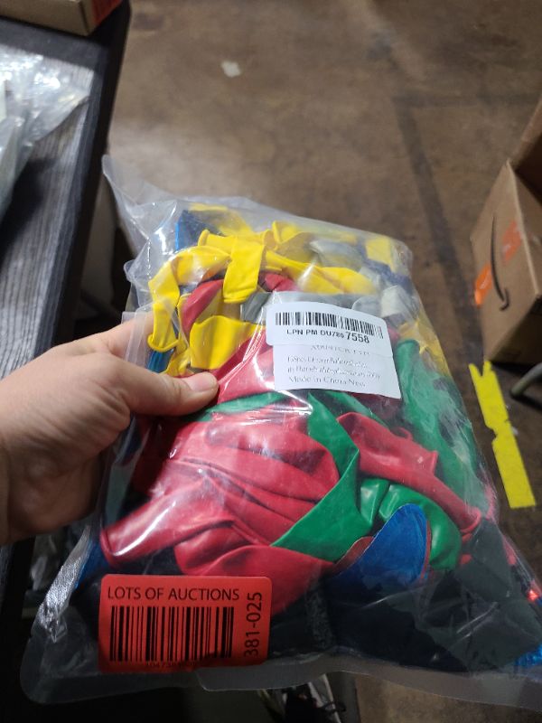 Photo 1 of 137pcs Red Blue Yellow Green Black Balloon Arch Garland Kit with Balloons for Birthday, Carnival, Video Game Super Balloons Arch for Themed Party Decorations