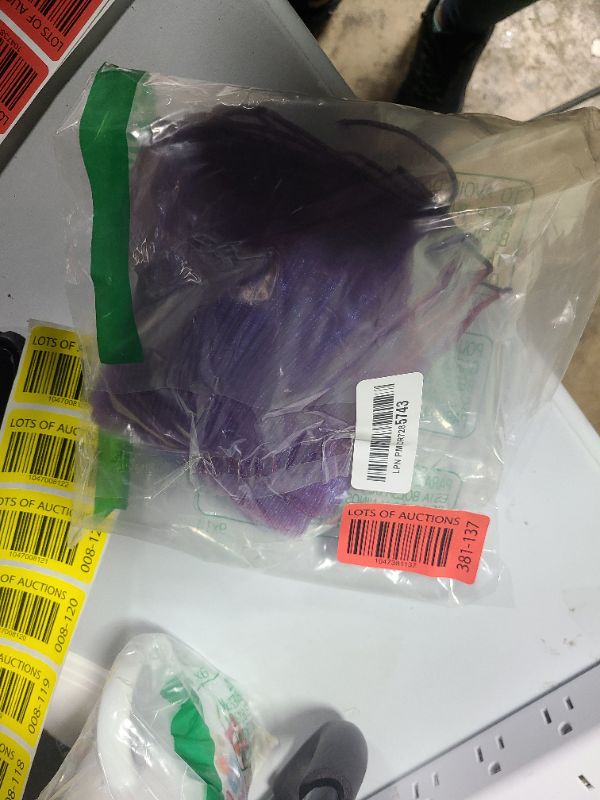 Photo 1 of 5 Yards Retro Ruffle Pleated Chiffon Trim Dress Bag Decoration Tulle Fabric Applique Trimming Craft Sewing (Butterfly Purple)