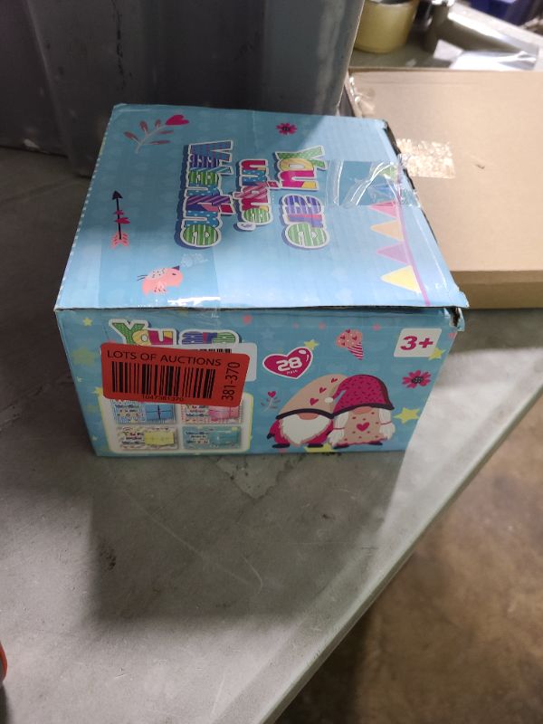 Photo 1 of 28 Pack Valentines Day Gifts for Kids, 4 Color Infinity Cubes with Valentines Gift Cards for Boys Girls School Classroom Exchange Prize, Valentines Party Favors Toys