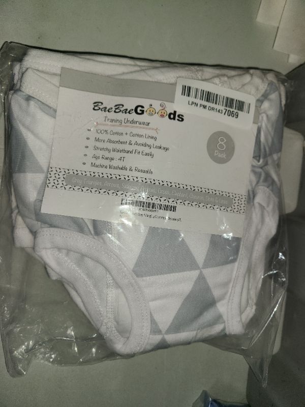 Photo 1 of BaeBae Goods Potty Training Underwear for Boys and Girls 8 Piece, Absorbent Cotton Baby Toddler Training Pants for 4T, Unisex Underpants