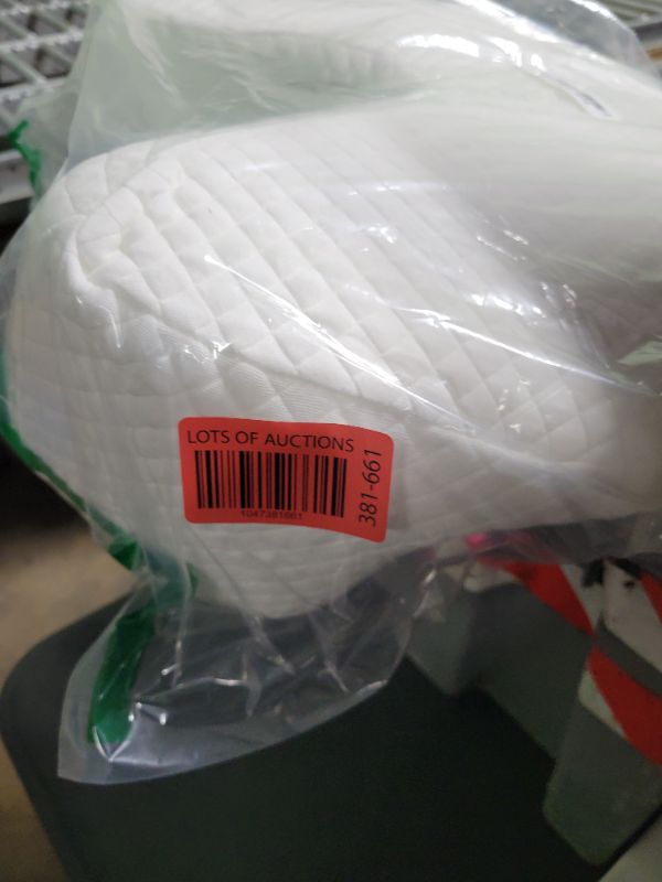 Photo 1 of AM AEROMAX Side Sleeping Pillow with Arm Holes - Ergonomic Memory Foam Pillow for Cervical, Neck, Shoulder & Rotator Cuff Pain Relief - Ideal for Side Sleepers