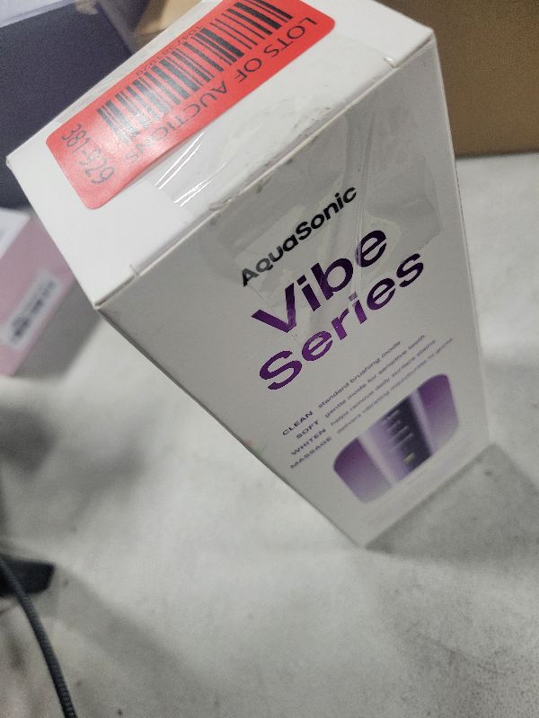 Photo 1 of Aquasonic Vibe Series Ultra-Whitening Toothbrush – ADA Accepted Electric Toothbrush - 8 Brush Heads & Travel Case – 40,000 VPM Motor & Wireless Charging - 4 Modes w Smart Timer – Satin Violet