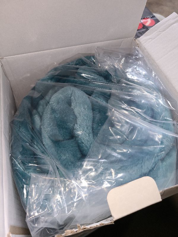 Photo 1 of Mellowdy Extra Thick Hearty Plush Flannel Blanket (Deep Turquoise, 60x80) - 500GSM Twin Size Warm Blanket for Winter, Fall | Soft, Fluffy, Cuddly, Perfect for Bed, Oversized Throw for Couch, Sofa