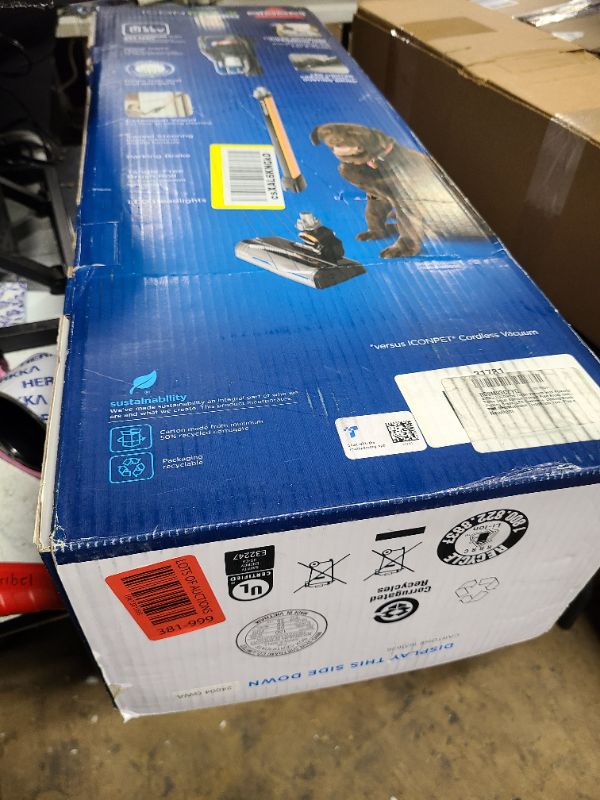 Photo 1 of Bissell ICONPet Turbo Vacuum with Powerful Turbo Boost Suction, Tangle Free Brush Roll, & Parking Break, LED Crevice + Dusting Brush Tool, LED Motorized TurboBrush Tool, Plus a Wall Mount