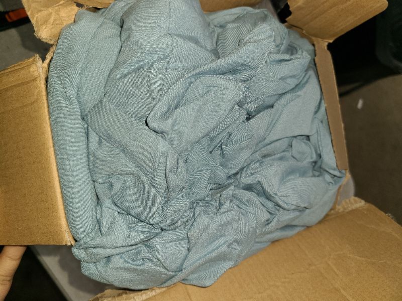 Photo 1 of Bedsure Full Size Comforter Set, Mineral Blue Soft Prewashed Bedding for All Seasons, 3 Pieces GentleSoft™ Warm Down Alternative Bed Set, 1 Lightweight Comforter (82"x86") and 2 Pillowcases (20"x26")