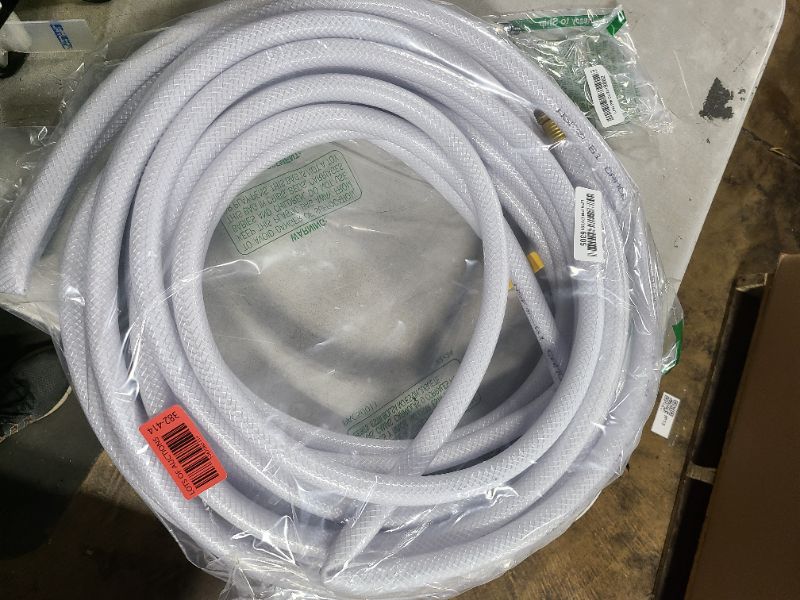 Photo 1 of Camco TastePURE 50-Ft Water Hose - RV Drinking Water Hose Contains No Lead, No BPA & No Phthalate - Features Diamond-Hatch Reinforced PVC Design - 5/8” Inside Diameter, Made in the USA (22793)