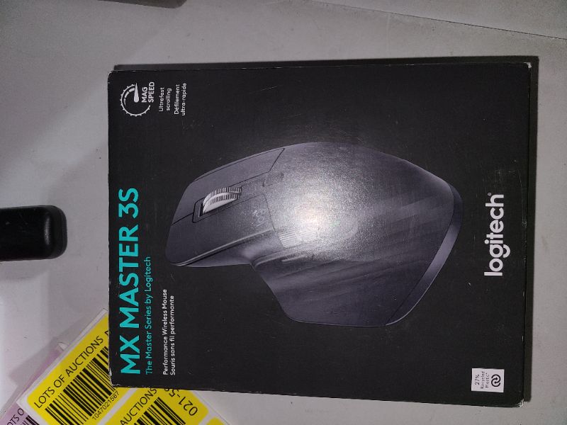 Photo 1 of Logitech MX Master 3S - Wireless Performance Mouse with Ultra-fast Scrolling, Ergo, 8K DPI, Track on Glass, Quiet Clicks, USB-C, Bluetooth, Windows, Linux, Chrome - Graphite