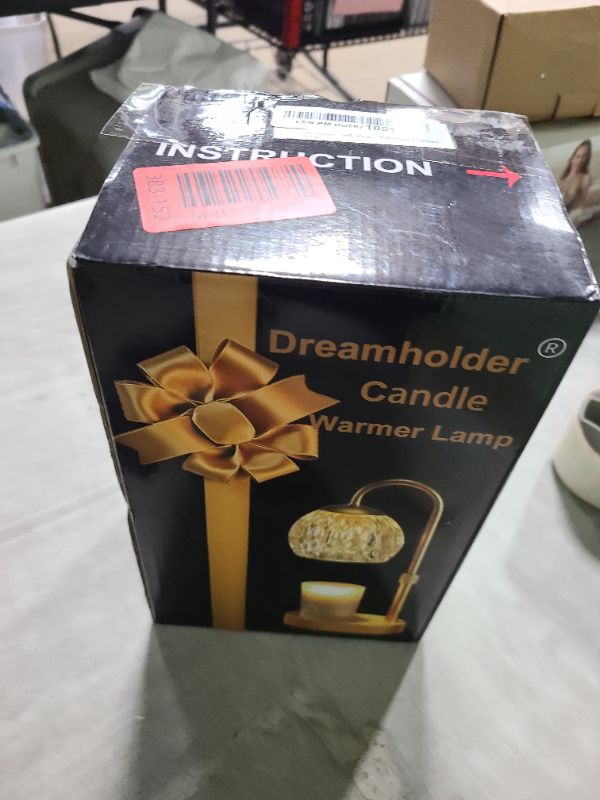 Photo 1 of Dreamholder Candle Warmer Lamp, Glass Electric Wax Melter Lamp with Timer & Dimmer, Vintage Wax Warmer Adjustable Height for Various Sizes Scented Candles for Home Decor Gifts, 2x50W Bulbs,Black
