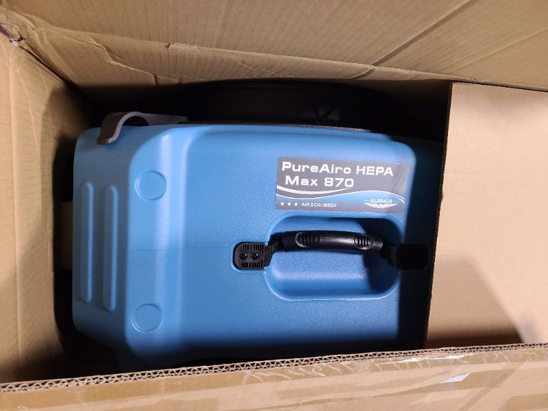 Photo 1 of ALORAIR PureAiro HEPA Max 870 Air Scrubber 3-Stage Filtration,Negative Machine Air Scrubber | Professional Water Damage Restoration for Air Cleaner | up to 550 CFM