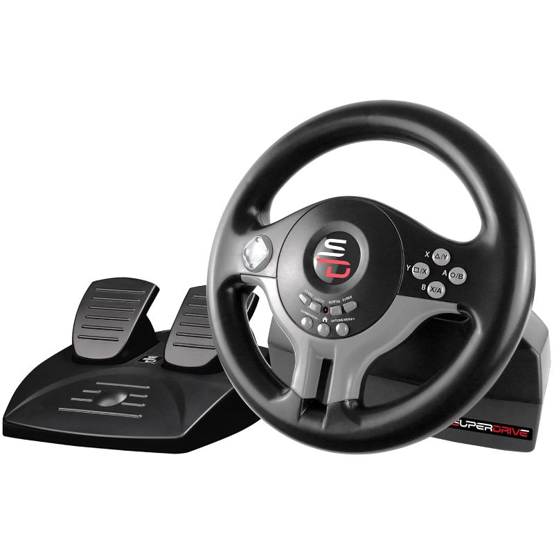 Photo 1 of Superdrive SV450 racing steering wheel with Pedals and Shifters Xbox Serie X/S, Switch, PS4, Xbox One, PS3, PC (programmable for all games)