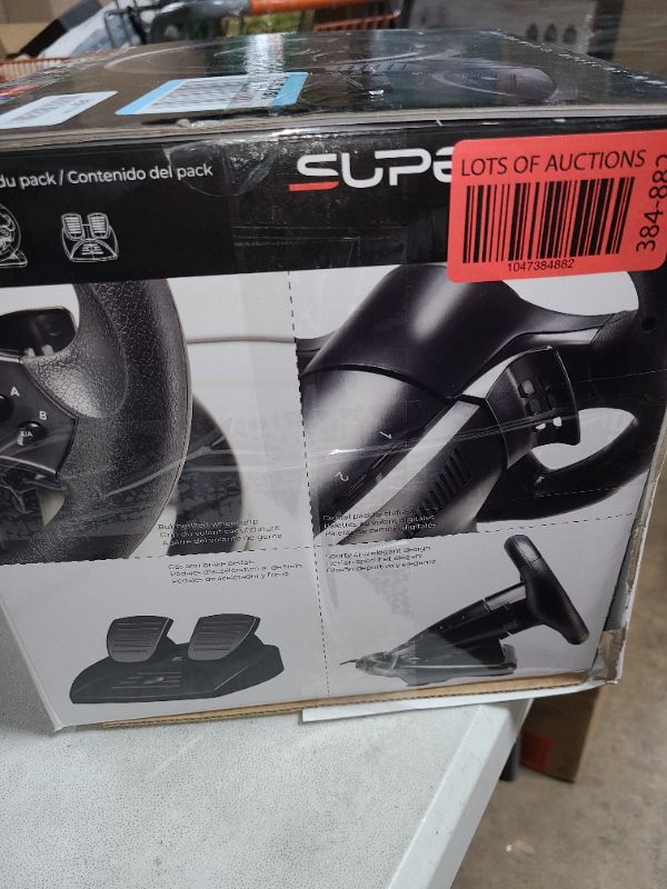 Photo 1 of Superdrive SV450 racing steering wheel with Pedals and Shifters Xbox Serie X/S, Switch, PS4, Xbox One, PS3, PC (programmable for all games)