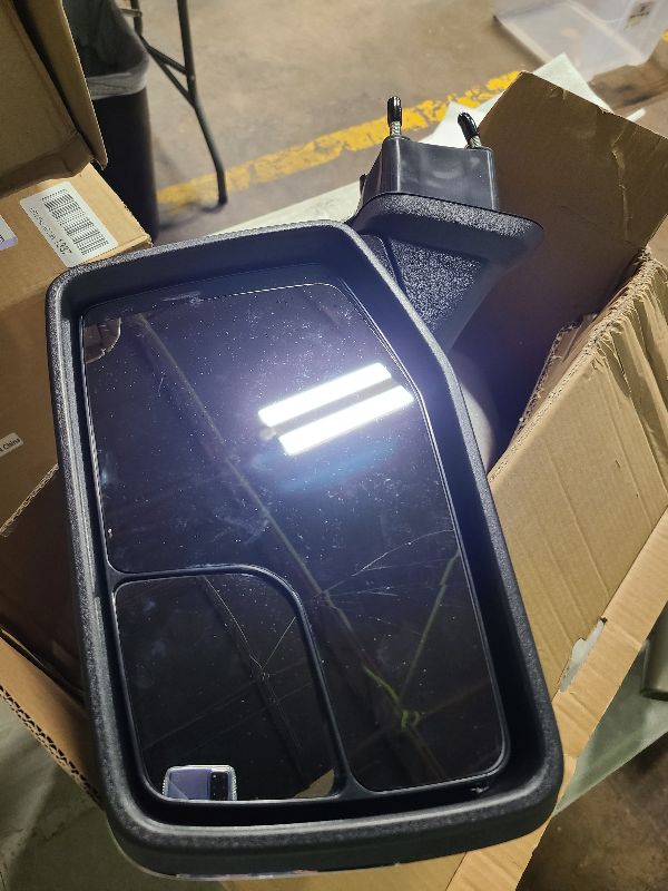 Photo 1 of Lqito Left Driver Side Mirror Compatible With 2019-2025 Chevy Silverado 1500 With Power Glass Manual Folding Non-Heated Chrome Replace#GM1320582(3Pins)