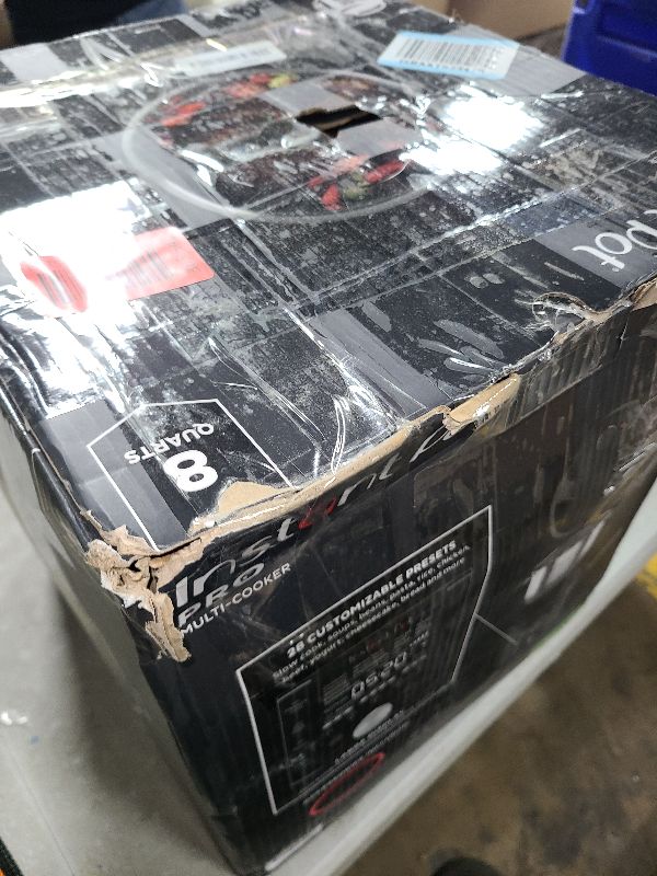 Photo 1 of Instant Pot Pro (8 QT) 10-in-1 Pressure Cooker, Slow Cooker, Rice/Grain Cooker, Steamer, Sauté, Sous Vide, Yogurt Maker, Sterilizer, and Warmer, Includes App With Over 800 Recipes, Black