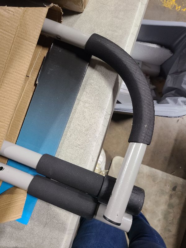 Photo 1 of ALLY PEAKS Pull Up Bar Thickened Steel Pipe Super Heavy Duty Steel Frame Upper Workout Bar| Multi-Grip Strength for Doorway | Indoor Chin-Up Bar Fitness Trainer for Home Gym Portable (silver2)