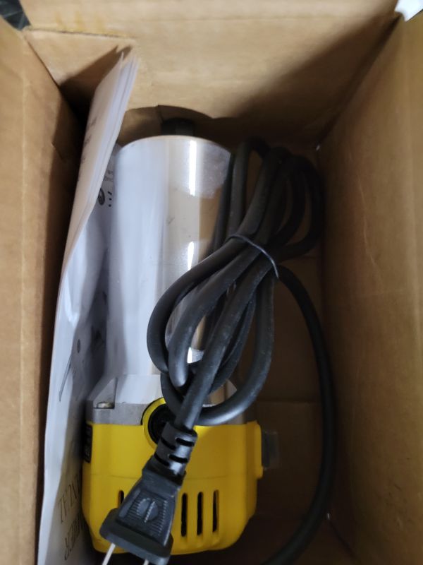 Photo 1 of DEWALT DCW600B 20V MAX XR CMPCT Metal Fixed Base Router
