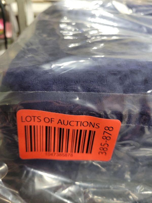 Photo 1 of 100% Cotton Waffle Weave Bed Blanket | Soft, Breathable, and Lightweight Blanket for All-Season | Perfect for Layering | Brielle Collection (King, Navy)