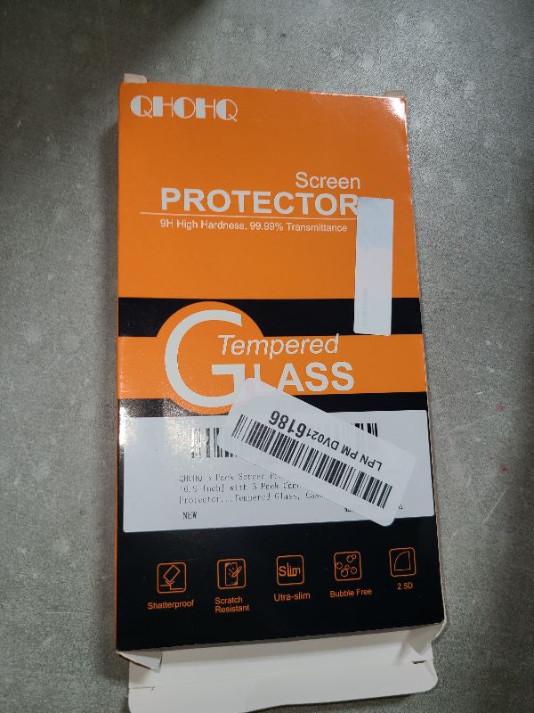 Photo 1 of **ONLY ONE SCREEN PROTECTOR AND MISSING ONE CAMERA PROTECTOR**
QHOHQ for iPhone 16 Pro Max Screen Protector with Camera Lens Protector, [Military Grade Shatterproof], Top 9H+ Tempered Glass, Full Edge Coverage, Ultra Durable, with Installation Tool [3+3 P