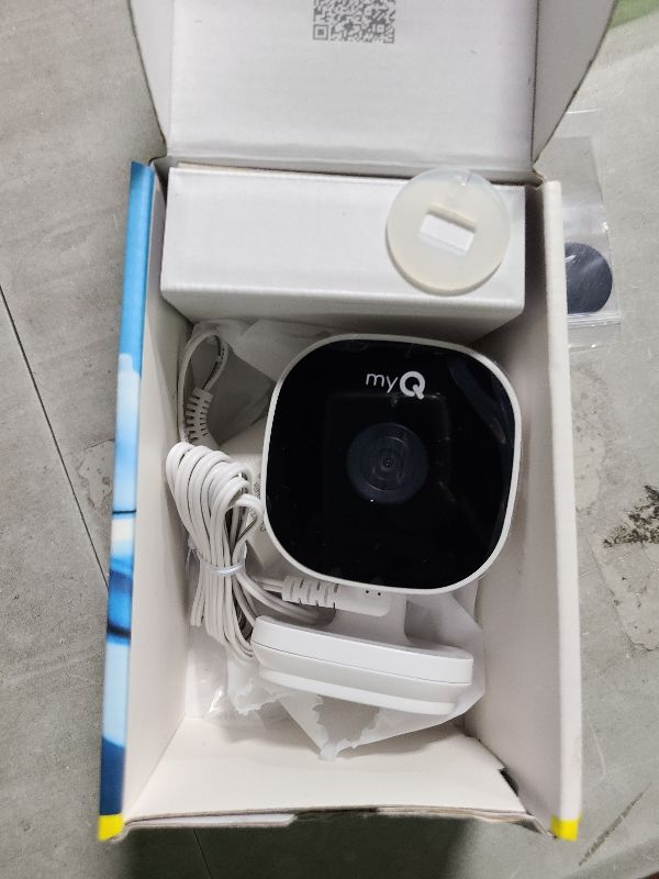 Photo 1 of CHAMBERLAIN myQ Smart Indoor Security Camera – 1080p HD Video, Night Vision, Motion Detection, Wi-Fi, Two-Way Audio, Smartphone Control