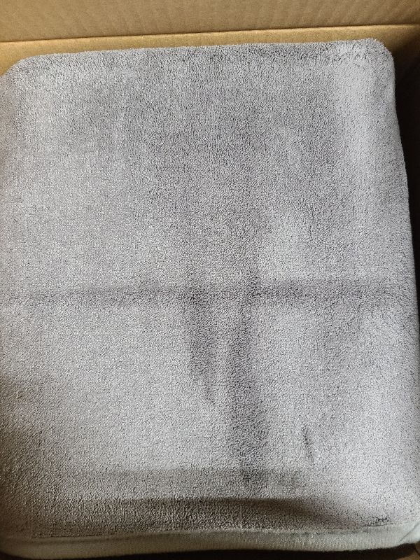 Photo 1 of Amazon Basics Microfiber Car Drying Towel, 36"L x 25"W, Gray