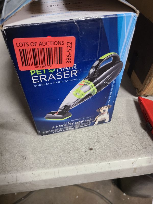 Photo 1 of Bissell, 1782 Pet Hair Eraser Cordless Hand and Car Vacuum