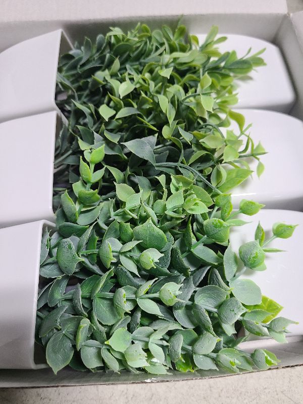 Photo 1 of Der Rose 6 Pack Fake Plants Small Artificial Plants Faux Plants Indoor for Home Bathroom Bedroom Living Room Classroom Decor