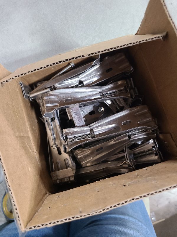 Photo 1 of Quick Screw Gutter Hangers 5 Inch- 5 Inch Gutter Clips - Hidden Bracket Clips with Pre-Assembled Screw - Fix Sagging Rain Gutters (260)