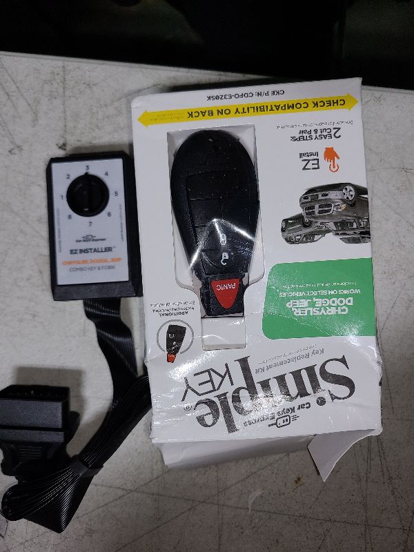 Photo 1 of Car Keys Express Simple Key Programmer with Interchangeable 4 Button Keypad, Key Replacement Kit for Chrysler, Dodge, Jeep, Ram, and Volkswagen Vehicles