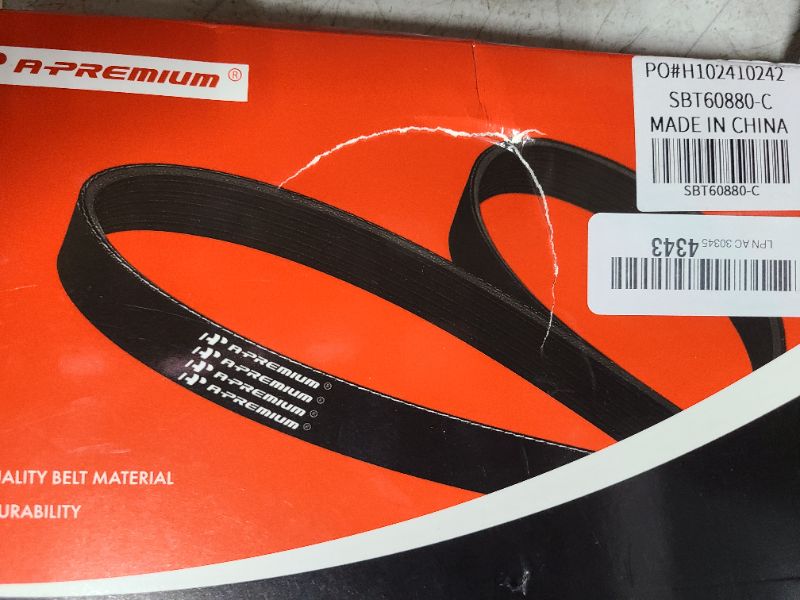 Photo 1 of A-Premium Engine Serpentine Drive Belt Compatible with Nissan Altima 2007-2013 2.5L & Ford Fusion 2006-2009 2.3L & Mercury Milan 2006-2009 2.3L