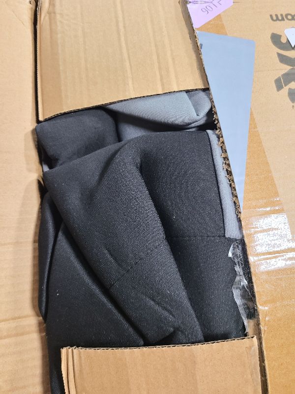 Photo 1 of BDK PolyPro Car Seat Covers Full Set in Gray on Black, Front and Rear Split Bench Seat Covers for Cars, Easy to Install Car Seats Cover Set and Accessories for Auto Trucks Van SUV - Gray