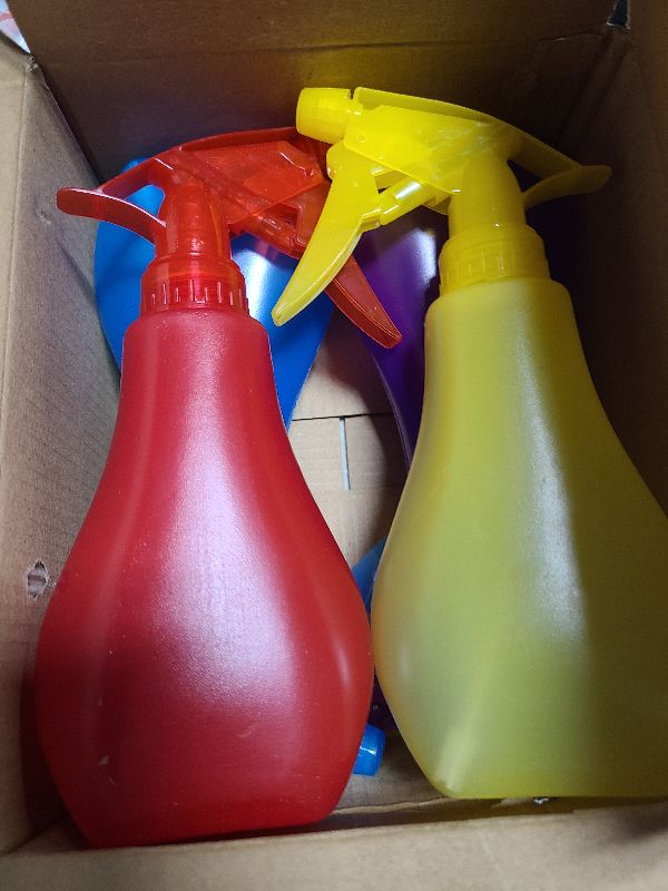Photo 1 of 8 Oz Empty Plastic Spray Bottles with Adjustable Nozzle - Durable Trigger Sprayer with Mist & Stream Modes - Refillable Sprayer for Taming Hair, Hair styling, Watering Plants, Showering Pets - 4 Pack