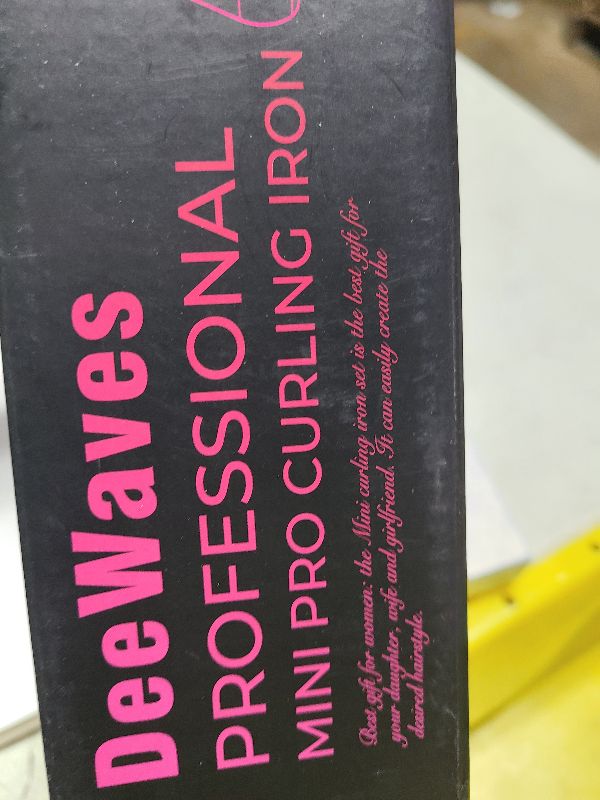 Photo 1 of 1 Inch Mini Curling Iron, Ceramic Travel Wand Curler for Short Hair with Dual Voltage, Portable Curling Iron with Glove, 3 Heat Settings, Auto Shut Off