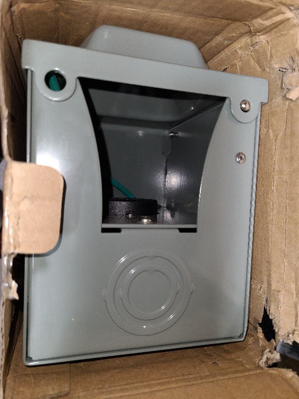 Photo 1 of 50 Amp 125/250 Volt RV Power Outlet Box, Enclosed Lockable Weatherproof NEMA 14-50R Outdoor Electrical Receptacle Panel, 50 Amp RV Receptacle for Camper Trailer Motorhome Electric Car Generator