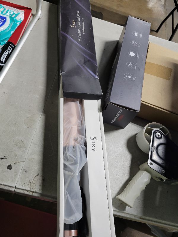 Photo 1 of 2 Inch Extra Long Barrel Curling Iron for Long Hair, Large Barrel Curling Wand Ceramic Tourmaline Dual Voltage