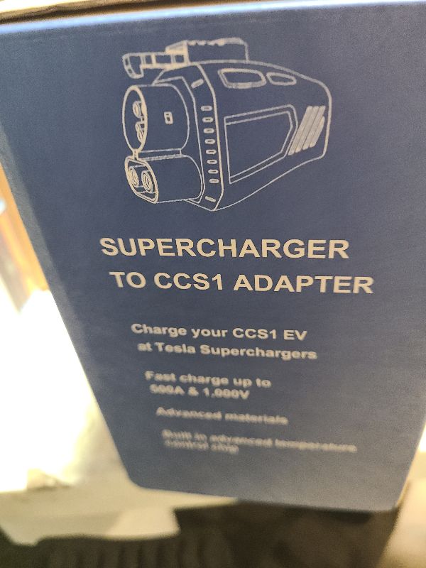 Photo 1 of 2025 Upgraded for Tesla Supercharger to CCS1 Charger Adapter, Max 500A 1000V Fast Charge NACS to CCS Electric Vehicle Charging Adapter Compatible with Tesla Supercharger, Fit for Rivian,Ford,GM EVs