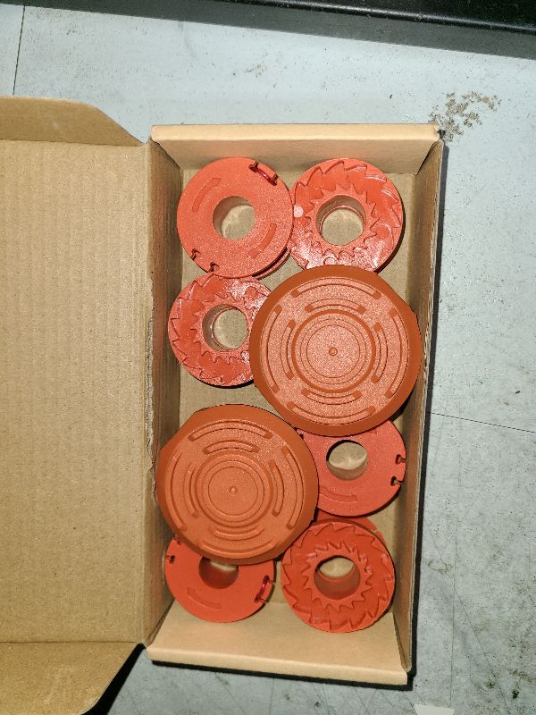 Photo 1 of 10 Pack Trimmer Spool Line for Worx,(WA0010)Replacement Trimmer Spool Line for Worx,Trimmer Line Refills 0.065 inch for Worx,Suitable for Worx String Trimmers(8 Pack Grass Trimmer Line,2 Trimmer Cap)