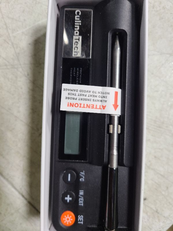 Photo 1 of 700FT Wireless Meat Thermometer with LCD Screen, Digital Cooking Food Thermometer for Beef Lamb Turkey, Dual Sensor Measures Internal & Ambient Temp