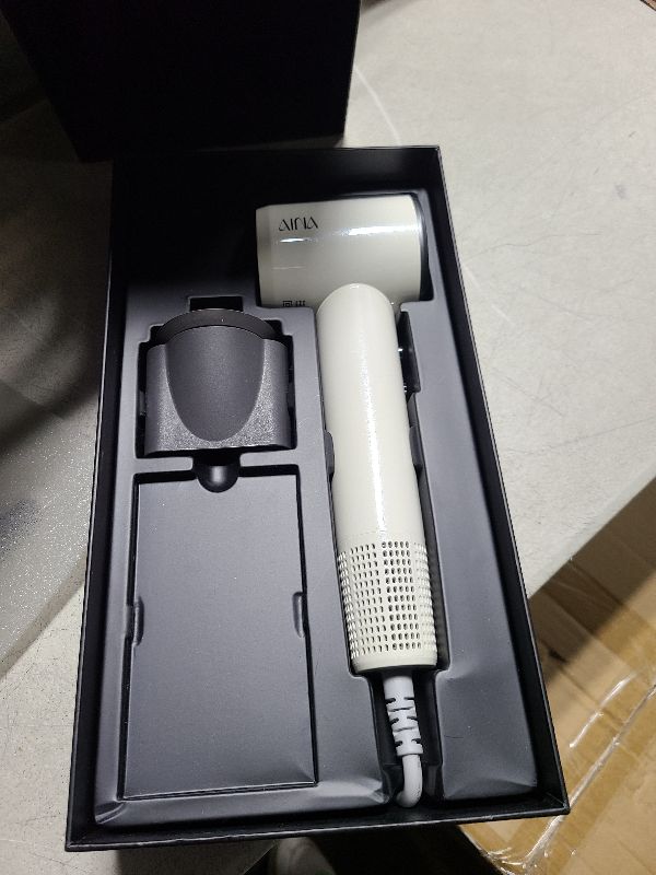 Photo 1 of AINA Hair Dryer, Blow Dryer - Brushless Motor, 110,000 RPM Lightweight, Ionic Travel 110V/ALCI Plug(1vory White)