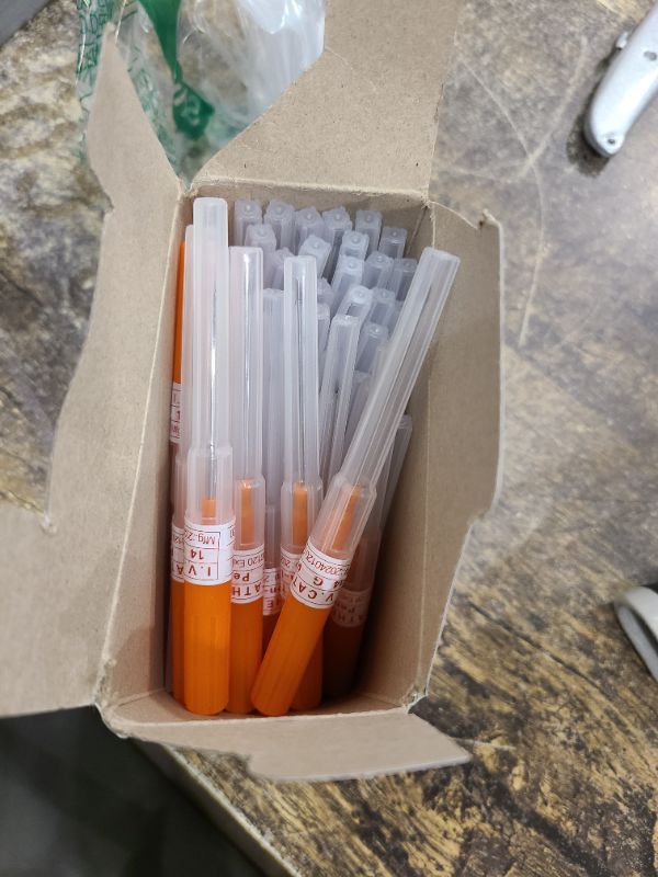 Photo 1 of Catheter Piercing Needles - YONGDA 50Pcs 14G Catheter Needles Piercing IV Catheter Needles Hollow Needles for Ear Nose Lip Tongue Belly Navel Nipple Cartilage Piercing Needles