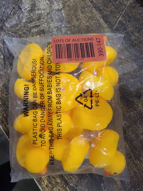 Photo 1 of Bath Duck Toys 12 PCS Yellow Rubber Ducks Squeak & Float Ducky Baby Shower Pool Toy for Toddlers Kids Boys Girls