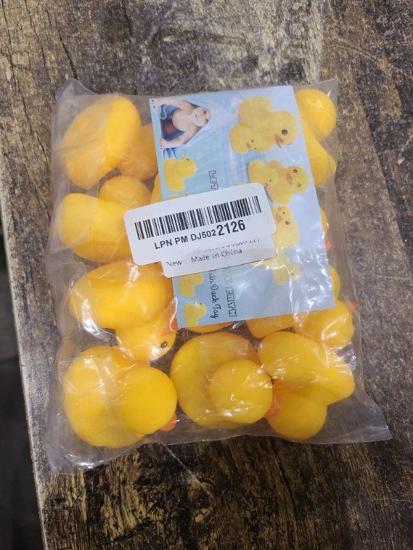Photo 1 of Bath Duck Toys 12 PCS Yellow Rubber Ducks Squeak & Float Ducky Baby Shower Pool Toy for Toddlers Kids Boys Girls