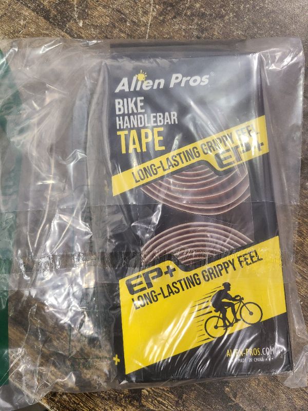 Photo 1 of ALIEN PROS Bike Handlebar Tape Orange New Model EP+ (Set of 2) - Wrap Your Bike for an Awesome Comfortable Ride - Enhance Your Bike Grip with These EVA PU Plus Bicycle Handle bar Tape, Orange