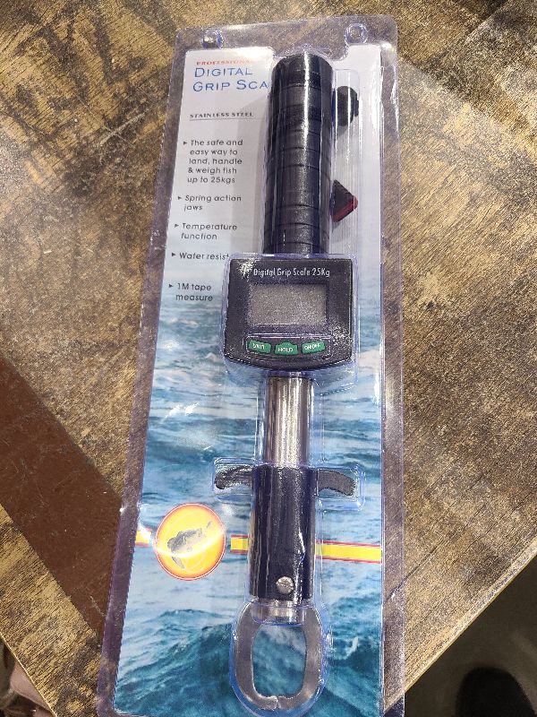Photo 1 of Professional Fish Lip Gripper with Digital Fish Scale, Water Resistent Grabber Fish Lip Grip Tool with Weight Scale and Measuring Tape 55lb