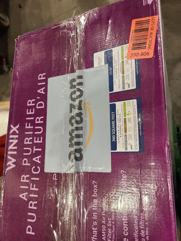 Photo 1 of WINIX AM90 Air Purifier for Home Large Room Up to 1740 Ft² in 1 Hr With Air Quality Monitor, True HEPA, Carbon Filter and Auto Mode, Captures Pet Allergies, Smoke, Dust