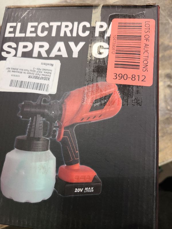 Photo 1 of Cordless Paint Sprayer for Mi1woukee 18V Battery, HVLP Spray Paint Gun (Battery NOT Included) PQH-2