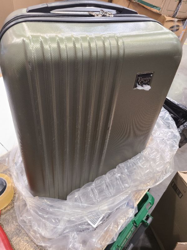 Photo 1 of Travelers Club Cosmo Hardside Spinner Luggage, Fern Green, Carry-On 20-Inch