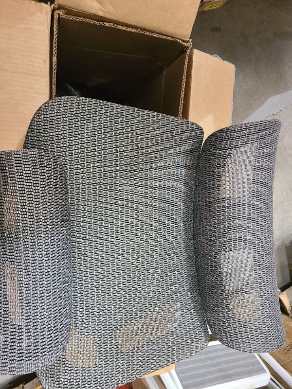 Photo 1 of Ergonomic Office Chair, 3-Level Tilt Backrest, Breathable Mesh with Adjustable Lumbar Support, 3D Headrest and Armrests, Retractable Footrest