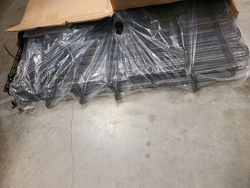Photo 1 of 10 Panels No Dig Decorative Garden Fence for Yard, 32 in(H) X 23.6 ft(L) Animal Barrier Fencing for Outdoor Dog, Metal Portable Garden Fences for Borders, Pets, Landscape, Temporary Fence